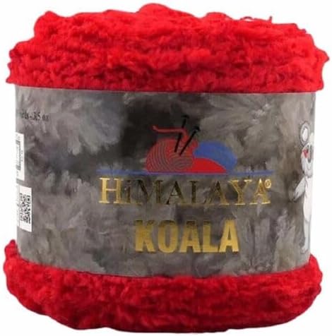 75726 - Hilo de chenilla Koala del Himalaya, 2 bolasmadeja, 3.5 onzas, 328.1 ft109 yardas, hilo grueso voluminoso 100% micro poliéster, hilo de