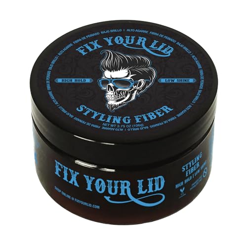 Fix Your Lid-Hair Styling Fiber for Men's and Boys' Short, Choppy Hair Types with High Hold and Low Shine, Infused with Pleasant Citrus Scent, Paraben and Phthalate Free,3.5 oz
