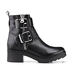 Stilvolle Biker Boots mit Zipper und Schnallen hervorstechende Details