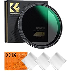 Objetivo Focal Variable K&F Concept Nano-X 43mm Filtro Variable ND2-32 (5 Pasos) de Vidrio óptico HD con Nano Revestimiento de 28 Capas para Objetivo 43mm