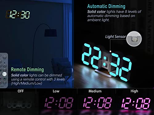 9.7 RGB Neon Digital Desk Clock