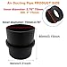 AIMCOCO Car Air Ducting Connector Straight Air Heater Duct Joiner Connector Pipe 3'' 75mm OD Black diesel heater duct hose(1PCS)