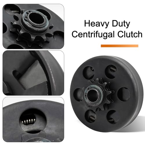 Image of Mini Bike Go Kart Clutch 5 /8'' Bore 10 Tooth Clutch for #40 /41 /420 Chain, Predator 212cc 196cc 10T Centrifugal Clutch Works with 2-6.5hp GX160 GX140 GX200 Engine