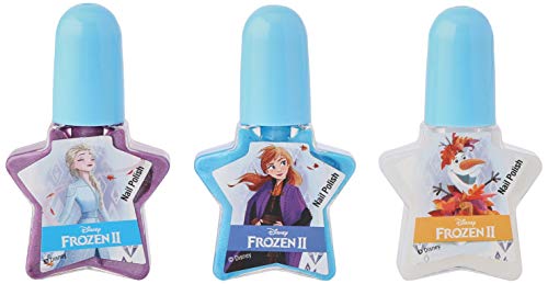 Frozen II Nageldesign 1580152E Set – 3X Schimmer Nagellack & Mini-Sticker – Bild 4