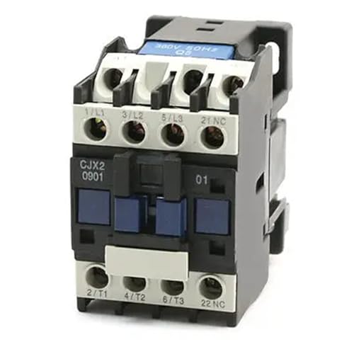 Contacteur tripolaire CJX2-0901 380V pour stopper les surcharges de tableau 35mm
