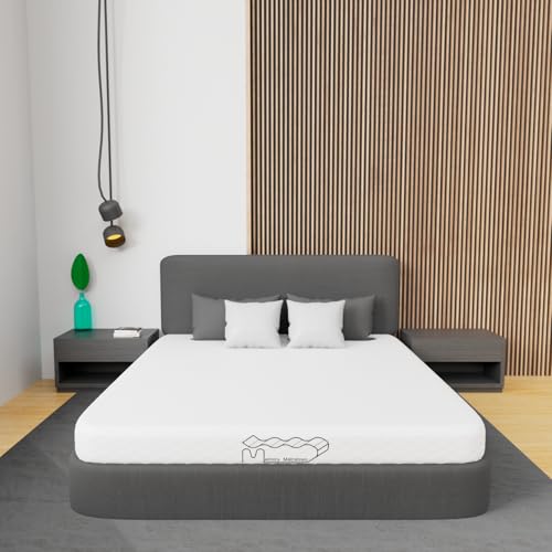 Memory Matratzen Matratze 180x200, 7-Zonen Viscoschaum Matratze |16 cm Hoch, 2 in 1 Doppelschicht Kaltschaummatratze, Abnehmbarer Stoffbezug mit...