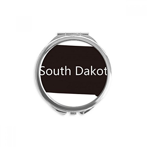 Miroir de poche Dakota du Sud pour retouches maquillage en voyage