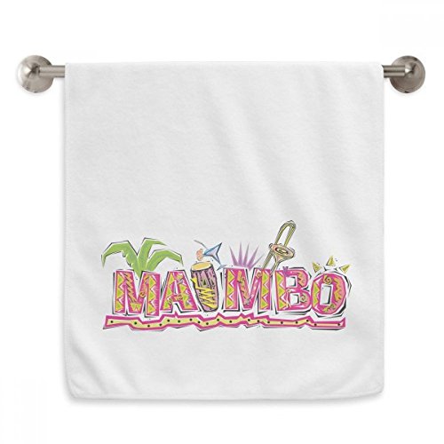 Serviettes blanches Mexique Culture Rose Mambo essuie-mains - 2