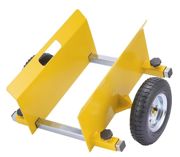 Plataforma rodante de panel resistente de 499 kg de capacidad de carga con ruedas de rodamiento de goma sólida de 10 pulgadas