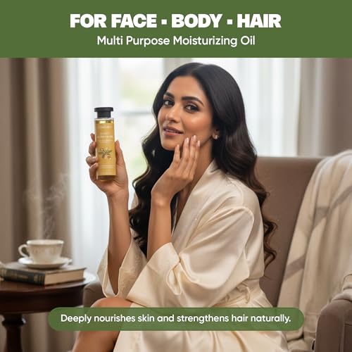 Image of VedaOils Sweet Almond Oil for Hair Growth 100ml | 100% Pure & Natural Cold Pressed Oil for Hair, Skin Care, Face & Body Moisturizer | Essential Oil