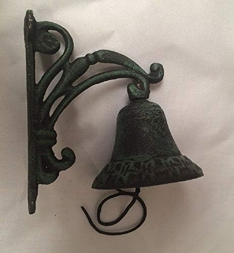Cast Iron Wall Mount Vine Bell Indoor Outdoor Decor 13620