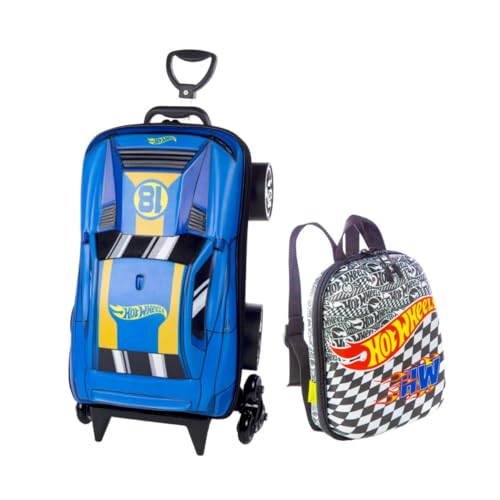 Mochila + Lancheira 3d Max Toy Hot Wheels D Muscle