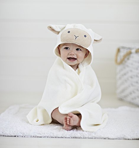 Image of Elegant Baby 100 Cotton Bath Wrap, One Size, Lambie