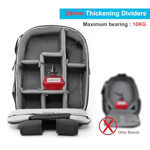 Mochila para cámara DSLR/SLR impermeable y multifunción miniatura 5