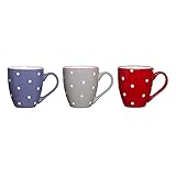 Flirt by R&B Frühstücks-Set Dots Material 3er Set Kaffeebecher 550 ml Dots
