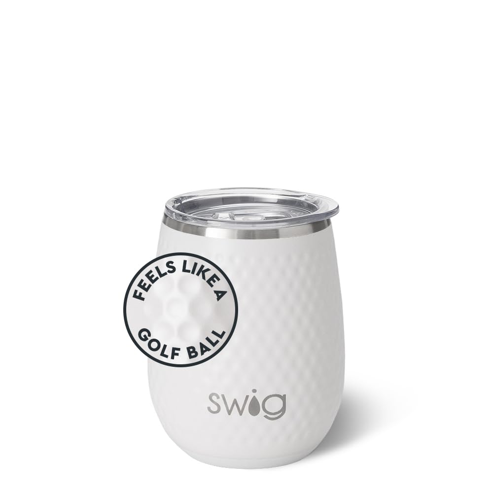 Swig Life Bicchiere Da Vino In Acciaio Inox 340 Ml Con Coperchio, Triplo Isolamento, Mantiene Freddo 9h/Caldo 3h, Lavabile In Lavastoviglie, Shimmer Ballet