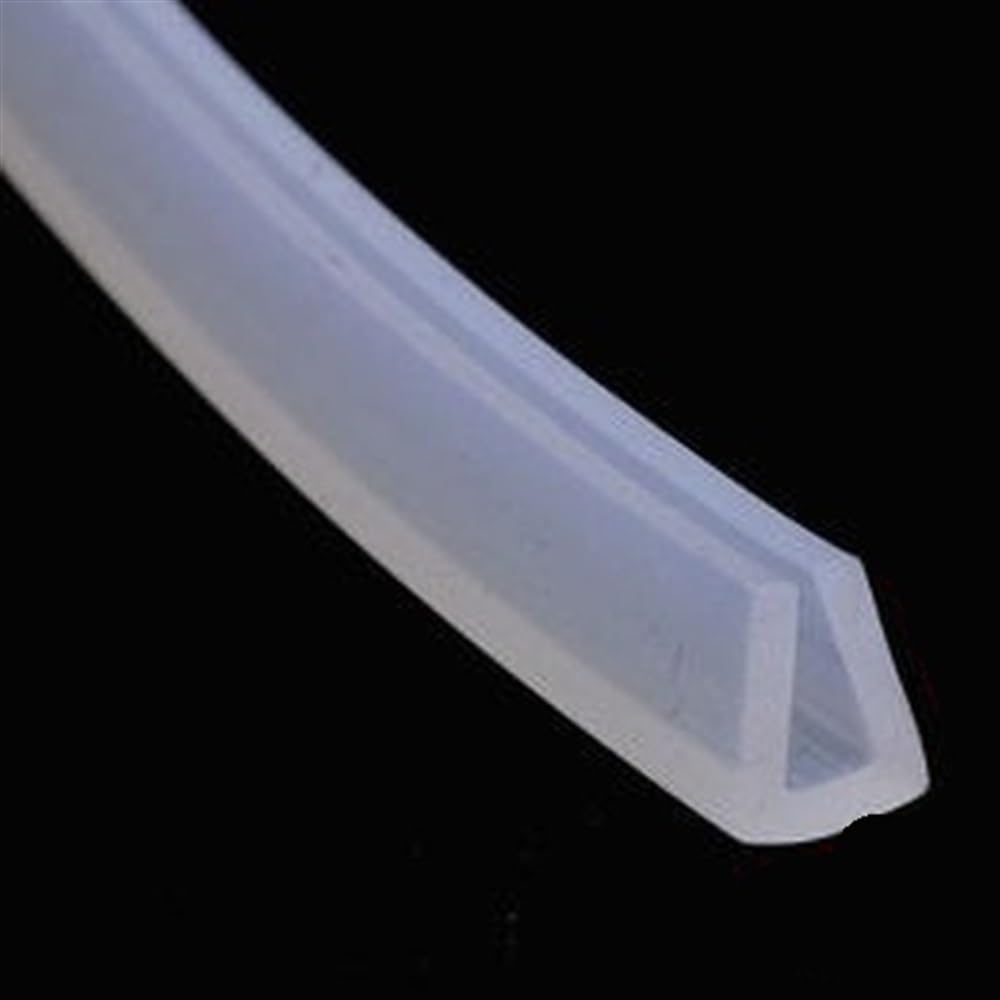 80 Inch U-Channel Silicone Rubber Seal Strip - Flexible Edge Trim(16x13mm)