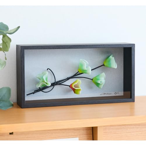 作家が手掛けるガラス作品 ボックス形額「やさしい心」 手作り 創作ステンドグラス工房 ビッグハウス 生駒市 家具 インテリア ガラス 工芸品 プレゼント用 ギフトお取り寄せ