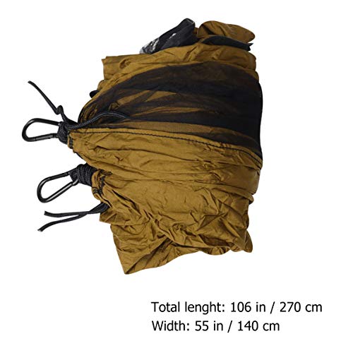 Yarnow Rede de Acampamento Portátil Leve de Náilon Rede Paraquedas com Alças para Pendurar para Moch