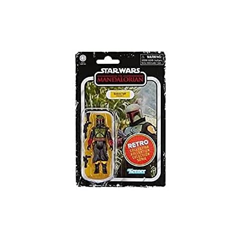 Hasbro Star Wars Retro Collection Boba Fett (Morak) Toy 9.5 cm-Scale Star Wars: The Mandalorian Collectible Action Figure, Toys Kids 4 and Up, Multi, F4461 Cover