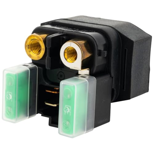 Yamaha OEM Starter Relay Assembly Compatible with Rhino 660 2004-2006/Kodiak 400 4X4 2000-2006/Grizzly 660 4X4 2002-2008/Grizzly 450 4X4 2007-2014/Grizzly 350 4X4 2007-2012 - 4SV-81940-12-00