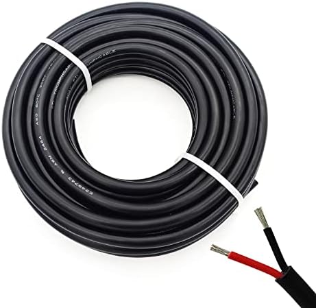 24AWG UL2464 Power Cable Flexible Stranded Electrical Wire LED Red & Black 2 Conductors 24Gauge 2cord 25ft — view 3