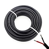 24AWG UL2464 Power Cable LED Red & Black 2 Conductors (2464-24AWG-2C- 25ft)