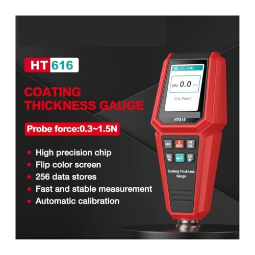 HT616 Medidor de Grosor de Recubrimiento para Auto 0-1500UM Medidor de Pintura con Guardado de Datos de Calibración en Grupos miniatura 2