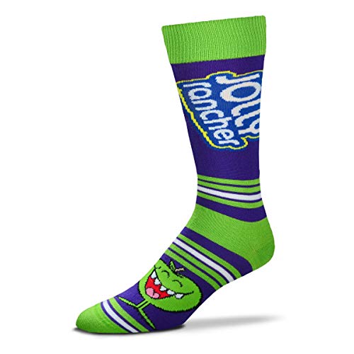For Bare Feet Unisex Fbf Originals Jolly Rancher Sock, Jolly Rancher - Apple - Stripealicious, One Size