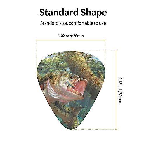Lot de 12 médiators tendance et durables en forme de vague de pêche à la basse dans une boîte pour ukulélé guitare électrique basse - Les Beatles, Paul McCartney, John Lennon, RIngo Starr, George Harrison Lot de 12 médiators tendance et durables en forme de vague de pêche à la basse dans une boîte pour ukulélé guitare électrique basse – Image 5