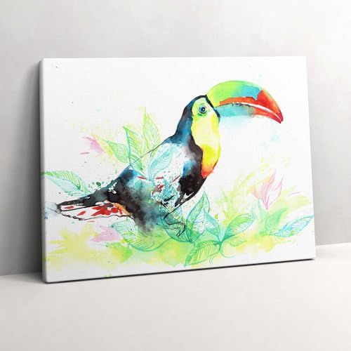 Décoration murale Toucan grand tableau pour habiller un mur vide