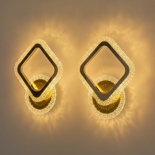 Image of Lyse Decor Wall Lights for Home Decoration LED Wall Light with 3 Color Modes, Easy Installation, Ideal for Modern Interiors, Bedroom, Living Room, Hallway, Office (2, WL84)