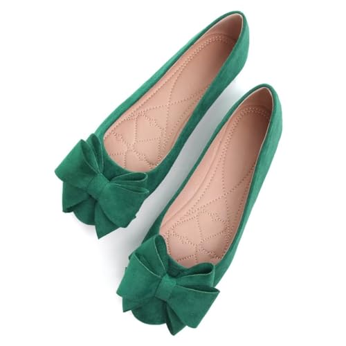Image of TN TANGNEST Women Fashion Bowknot Flats Comfort Pointed Toe Dress Shoes
