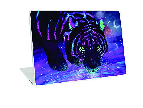 Image of Galaxsia Coloured TIGERLaptop Skin /Sticker /Cover /Decal Compatible for Any 17 inch-17.3 inch Inches Laptop (Hp /Dell /Sony /Acer /Lenovo /Asus. Etc) Or Notebook.