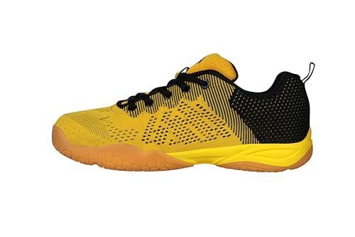 Image of Nivia Glister 2.0 Badminton Shoes for Men | Your Ultimate Companion for Superior Court Performance | Badminton Sports Shoes | Best Non Marking Court Shoes | (Grey /Orange /Red)