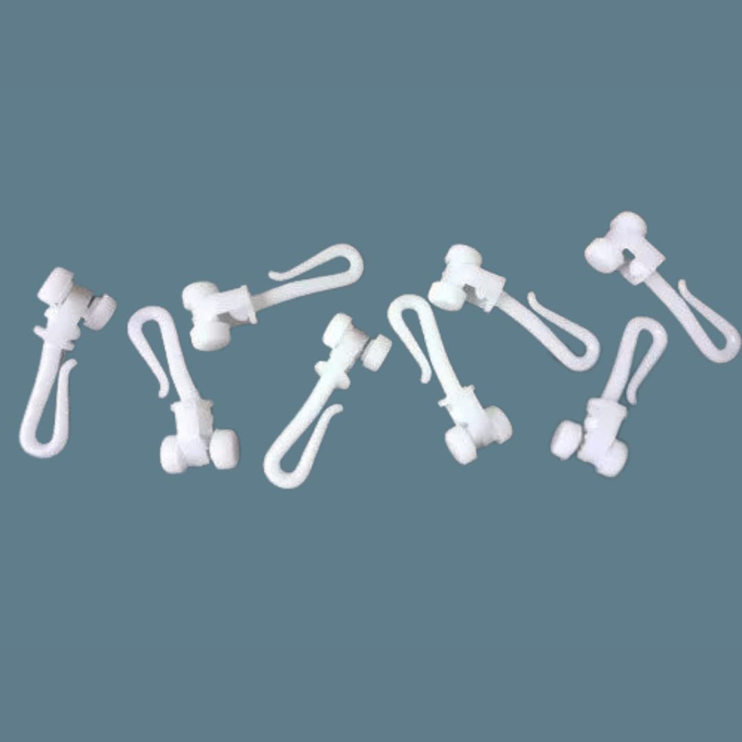 Desired Decor Runners for Curtain Channel/Track, White Plastic Runners(Hooks) Material: Plastic, Colour: White, 50 Pieces…