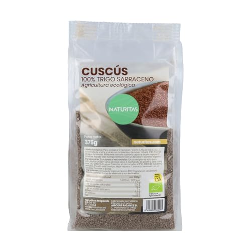 Cuscús de trigo sarraceno Bio 375 g Naturitas Essentials | Sin gluten | Agricultura ecológica | Vegano
