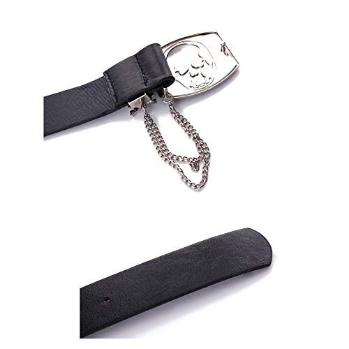 Unisex Punk Belt PU Leather Cool Skull Buckle Skinny Leather Rock Style Waist Belt With Pin Buckle For Men Women Jeans2