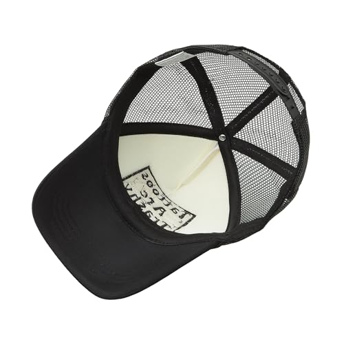 Image of Embroidered Lettering Print Truck Hat Baseball Cap Trucker Mesh Snapback Hat