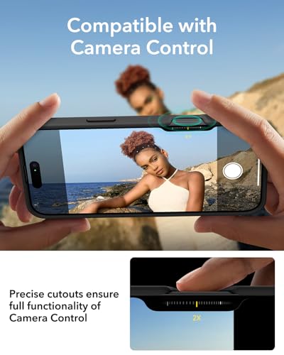 Image of ESR for iPhone 16 Pro Max Case, Compatible with MagSafe, Military-Grade Protective Case, Built-in Stash Stand Phone Case, Scratch-Resistant Back Cover, Classic Series, Clear Black