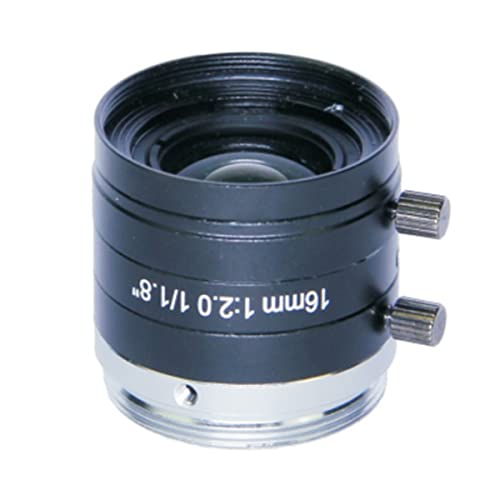 Microscope 5MP Manual Iris Lens 4mm 6mm 8mm 12mm 16mm 25mm 35mm 50mm 75mm Fixed Focal F2.0 1/1.8Inch C Mount(16mm Lens)