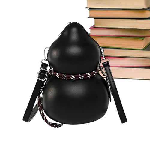 Bolso de hombro pequeño | Bolso bandolera de piel sintética con calabaza | Bolso de hombro vintage para mujer | Adecuado para escuela, universidad, trabajo, deportes, oficina, desplazamientos