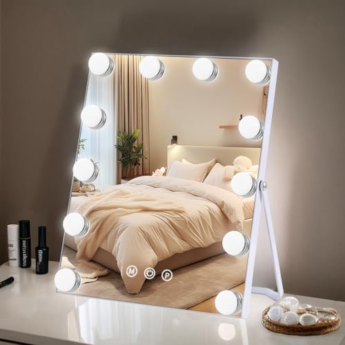 Lighted Makeup Mirror, Hollywood Vanity Mirror with Lights, Makeu...