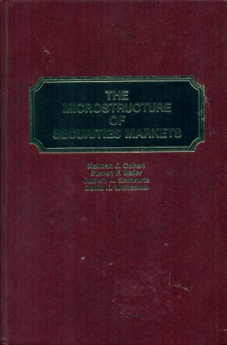 The Microstructure of Securities Markets 0135817943 Book Cover