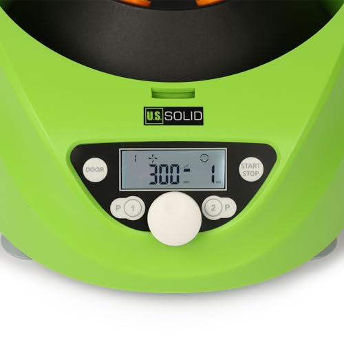 U.S. Solid Benchtop Centrifuge - 6 x 1.5-5mL/7mL/10mL/15mL, 300-5000 RPM, 2600xg RCF Desktop PRP Lab Centrifuge Machine
