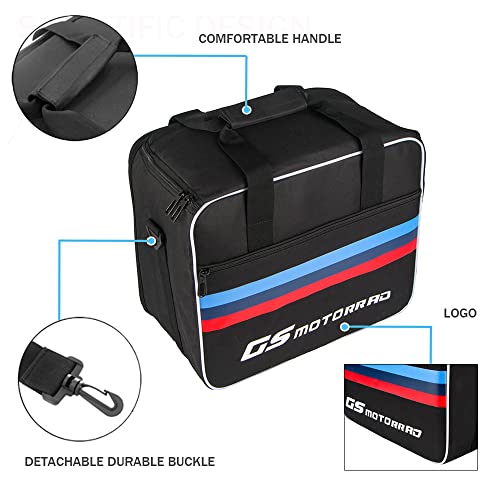 Alforjas interiores para motocicleta expandibles, para maleta superior y alforjas laterales, compatibles con BMW R1200GS, R1250GS ADV LC, F850GS, F750GS, F700GS, F800GS, F650GS ADV (juego de 3 piezas) miniatura 5
