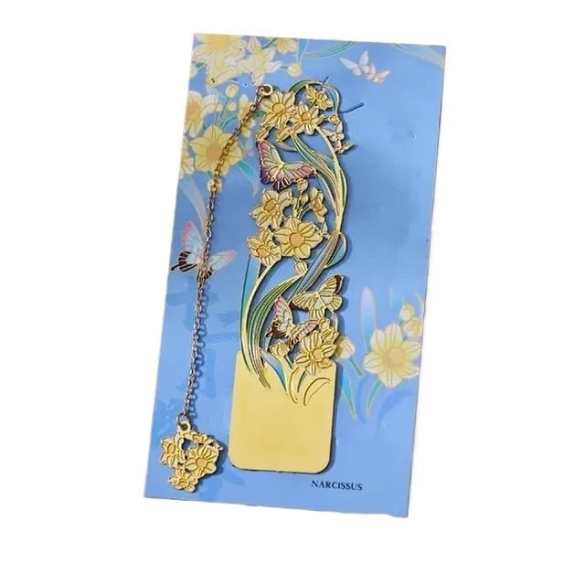 Marque-page floral en métal en lot de 4 : le cadeau parfait pour honorer vos enseignants