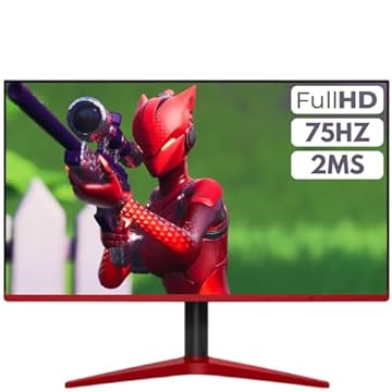 Monitor Gamer 20" 2ms 75Hz HDMI 3Green Moba Preto e vermelho M2003G-LED