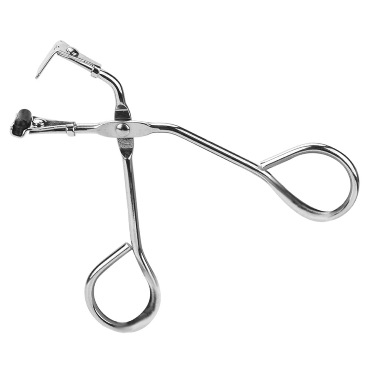 SHERCHPRY Piegaciglia in Acciaio Inossidabile Argento, Robusto e Leggero, Arricciatore Ciglia Portatile Forma Curva, per Trucco Quotidiano e Precisione