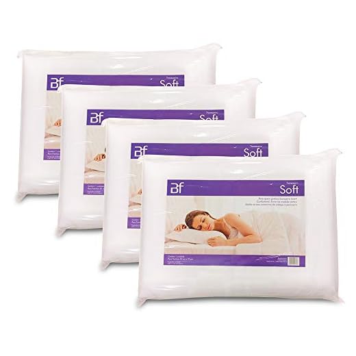 Kit 4 Travesseiro Espuma Ortopédico Firme Soft 50x70x10cm BF Colchões